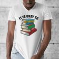 It Is Okay To Be a Grumpy Old Man Book Lover Premium Men's V-Neck T-Shirt