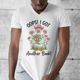 Oops I Got Another Book Cute Goose Librarian Reading Teacher Men's V-Neck T-Shirt Oops I Got Another Book Cute Goose Librarian Reading Teacher Men's V-Neck T-Shirt