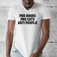 PRO Books PRO Cats Anti People Men's V-Neck T-Shirt