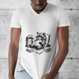 Raccoon Reading A Book Vintage Trash Reader Men's V-Neck T-Shirt