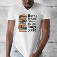 There Is No Such Thing As Too Many Books Book Lover Men's V-Neck T-Shirt