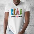 Read Your Heart Read Reading Librarian Book Across America Men's V-Neck T-Shirt
