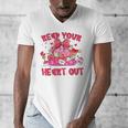 Read Your Heart Out Teacher Valentine Reading Book Lover Men's V-Neck T-Shirt Read Your Heart Out Teacher Valentine Reading Book Lover Men's V-Neck T-Shirt