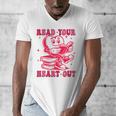 Read Your Heart Out Valentines Day Book Lover Bookish Teach Men's V-Neck T-Shirt