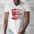 Read Your Heart Out Valentine's Day Retro Teacher Bookish Men's V-Neck T-Shirt