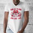 Read Your Heart Out Valentines Day Teachers Book Lovers Men's V-Neck T-Shirt