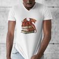 I Read Because Roasting People Is Frowned Upon Dragon Book Premium Tri-Blend Men's V-Neck T-Shirt