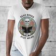 Reader Skeleton Read Books Be Kind Stay Weird Men's V-Neck T-Shirt Reader Skeleton Read Books Be Kind Stay Weird Men's V-Neck T-Shirt