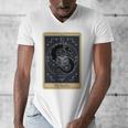The Reader Tarot Card Mystic Dragon Book Magic Men's V-Neck T-Shirt The Reader Tarot Card Mystic Dragon Book Magic Men's V-Neck T-Shirt