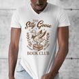 Reading Book Lover Bookish Librarian Silly Goose Book Club Men's V-Neck T-Shirt