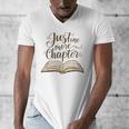 Reading Book Lover Club Librarian Just One More Chapter Men's V-Neck T-Shirt Reading Book Lover Club Librarian Just One More Chapter Men's V-Neck T-Shirt