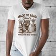 Reading Book Lover Made To Read Books Forces To Read Emails Men's V-Neck T-Shirt