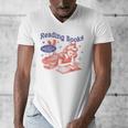 Reading Books I Can't Emotionally Handle Book Lover Men's V-Neck T-Shirt