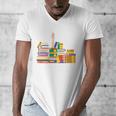 Reading Books Librarian Reader Nerd I'm Ok Teacher Men's V-Neck T-Shirt