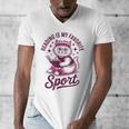 Reading Is My Favorite Sport Cat And Book Lover Women Men's V-Neck T-Shirt