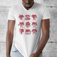 Reading Heart Book Valentines Day Teacher Women Girl Men's V-Neck T-Shirt