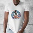 Reading Is Snow Much Fun Snowflake Top Hat Book Fan Winter Men's V-Neck T-Shirt