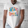 Reads Across Tee America Reading Teacher Books Reader Kids Men's V-Neck T-Shirt