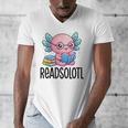 Readsolotl Cute Axolotl Reading Book Kawaii Pink Aesthetic Men's V-Neck T-Shirt Readsolotl Cute Axolotl Reading Book Kawaii Pink Aesthetic Men's V-Neck T-Shirt