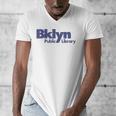 Retro Brooklyn Public Library NY New York Book Lover Men's V-Neck T-Shirt Retro Brooklyn Public Library NY New York Book Lover Men's V-Neck T-Shirt