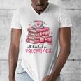 Retro Groovy Valentine Men Women Kid Tees By Emily All Booked For Valentines Book Reading Bookworm Nerdy Men's V-Neck T-Shirt Retro Groovy Valentine Men Women Kid Tees By Emily All Booked For Valentines Book Reading Bookworm Nerdy Men's V-Neck T-Shirt
