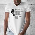 Roses Are Red Pages Are Worn Spicy Book Reading Smut Reader Men's V-Neck T-Shirt Roses Are Red Pages Are Worn Spicy Book Reading Smut Reader Men's V-Neck T-Shirt