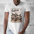 Salem Book Club Bookish Halloween Retro Salem Witch Book Men's V-Neck T-Shirt Salem Book Club Bookish Halloween Retro Salem Witch Book Men's V-Neck T-Shirt