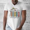 School Psychologist Book Psychology Teacher Appreciation Men's V-Neck T-Shirt