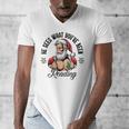 He Sees What You'Ve Been Reading Santa Xmas Book Lover Men's V-Neck T-Shirt He Sees What You'Ve Been Reading Santa Xmas Book Lover Men's V-Neck T-Shirt