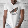 Shark Costume Teens Books Nerds Shark Stuffed Animal Sharks Men's V-Neck T-Shirt Shark Costume Teens Books Nerds Shark Stuffed Animal Sharks Men's V-Neck T-Shirt