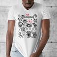 Skelanimals I Bite Vintage Retro Dead Pet Textbook Collage Men's V-Neck T-Shirt