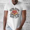 Slow Burn Book Club Romantasy Trope Smut Dark Romance Reader Men's V-Neck T-Shirt Slow Burn Book Club Romantasy Trope Smut Dark Romance Reader Men's V-Neck T-Shirt