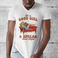 Smut Reader Be A Good Girl & Spread Those Pages Spicy Book Men's V-Neck T-Shirt Smut Reader Be A Good Girl & Spread Those Pages Spicy Book Men's V-Neck T-Shirt