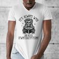 Smutty Spicy Book Its Always WYD And Never DYWMTCOAEYPTYCOMF Men's V-Neck T-Shirt Smutty Spicy Book Its Always WYD And Never DYWMTCOAEYPTYCOMF Men's V-Neck T-Shirt
