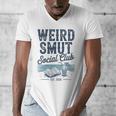 Spicy Romance Book Reader Fan Weird Smut Social Club Men's V-Neck T-Shirt Spicy Romance Book Reader Fan Weird Smut Social Club Men's V-Neck T-Shirt