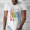 Subtle Floral Foxglove Daisy Tulip Book Lover Men's V-Neck T-Shirt Subtle Floral Foxglove Daisy Tulip Book Lover Men's V-Neck T-Shirt