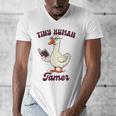 Teacher Silly Goose Reading Book Teaching Tiny Human Tamer Men's V-Neck T-Shirt Teacher Silly Goose Reading Book Teaching Tiny Human Tamer Men's V-Neck T-Shirt