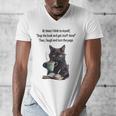 At Times I Think To Myself Drop The Book And Get Stuff Done Men's V-Neck T-Shirt At Times I Think To Myself Drop The Book And Get Stuff Done Men's V-Neck T-Shirt
