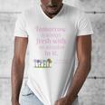 Tomorrow Is Fresh Anne Of Green Gables Book Quote Shirt Premium Tri-Blend Men's V-Neck T-Shirt