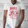 Valentines Book Lover Romance Books Are My Love Language Men's V-Neck T-Shirt