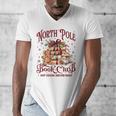 Vintage Retro North Pole Book Club Hot Cocoa Men's V-Neck T-Shirt Vintage Retro North Pole Book Club Hot Cocoa Men's V-Neck T-Shirt