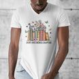 Wildflower Floral Book Just One More Chapter Men's V-Neck T-Shirt Wildflower Floral Book Just One More Chapter Men's V-Neck T-Shirt