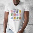 Women Cool Kids Read Books Teacher Back To School Librarian Men's V-Neck T-Shirt
