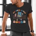 100 Days In The Books Celebration Retro School Men's V-Neck T-Shirt 100 Days In The Books Celebration Retro School Men's V-Neck T-Shirt
