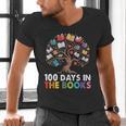 100 Days In The Books Reading Teachers Librarians School Men's V-Neck T-Shirt