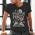 1986 Chapter Forty 40th Birthday Wildflower Book 40 Year Old Men's V-Neck T-Shirt 1986 Chapter Forty 40th Birthday Wildflower Book 40 Year Old Men's V-Neck T-Shirt