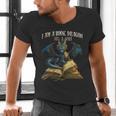 3 Bookish Quote I Am a Book Dragon Not a Worm Reading Book Men's V-Neck T-Shirt