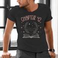 42nd Birthday Women Book Lovers Chapter 42 Its My Birthday Men's V-Neck T-Shirt 42nd Birthday Women Book Lovers Chapter 42 Its My Birthday Men's V-Neck T-Shirt