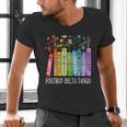 8647 Foxtrots Tangos Deltas Book Flower Resist Book Lovers Men's V-Neck T-Shirt 8647 Foxtrots Tangos Deltas Book Flower Resist Book Lovers Men's V-Neck T-Shirt