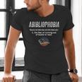 Abibliophobia Pupil Reading Bookworm Tees Reader Men's V-Neck T-Shirt